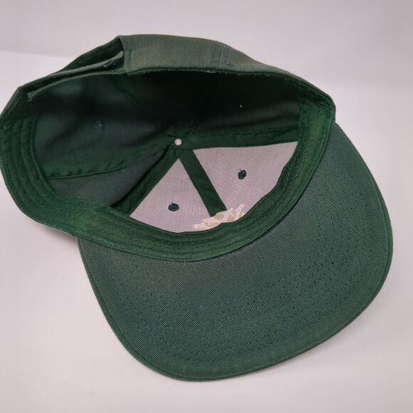MV Football Strapback Hat Green OSFM Adjustable Embroidered Alleson - Picture 6 of 8